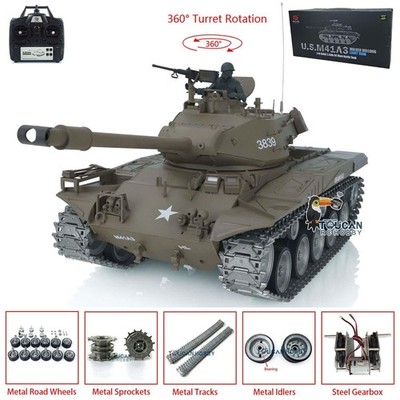 Henglong 1/16 7.0 Customized Walker Bulldog WWII RC Tank 3839 w/ Metal Wheels