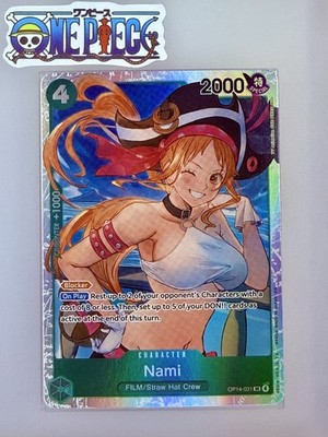 One Piece Card Game   COLOR: GREEN OP14-031 NAMI SR FOIL NM ENGLISH