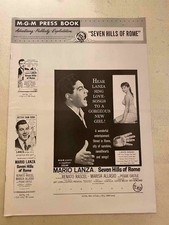 The Seven Hills of Rome Pressbook 1958 Mario Lanza, Renato Rascel!
