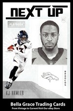 2020 Panini Playbook KJ Hamler #NU-20 Denver Broncos Next Up NFL Football
