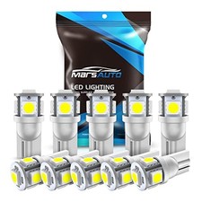 194 LED Bulb 6000K White 168 T10 2825 W5W 5SMD 194/T10/186 Xenon White