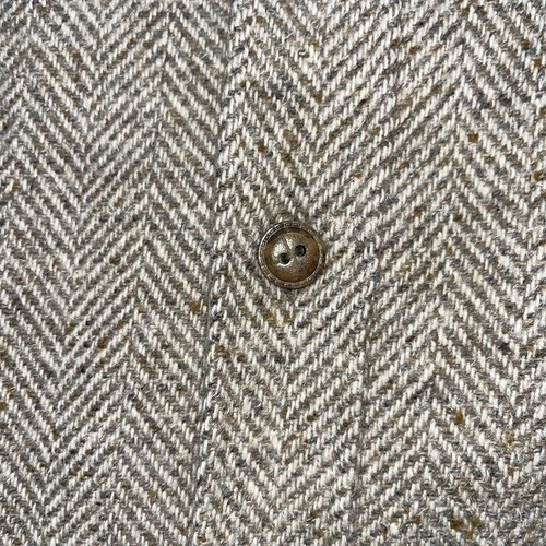 VTG 80’s Woolrich Herringbone Tweed Wool Jacket Reversible Canvas Shacket XL USA image 4