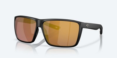 Costa Del Mar Rincon II Matte Black/Gold Mirror 580G Polarized Men's Sunglasses