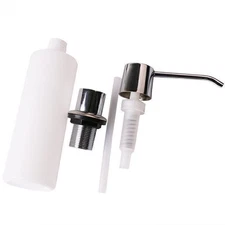 300ML Liquid Soap Organizer Dispenser Built-in Lotion Pump Kitchen Bathroom Sink