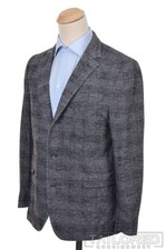 BROOKS BROTHERS Regent Gray Plaid Check Wool Sport Coat Blazer Jacket - 42 S