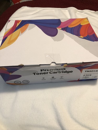 5 Pack TN-221 Toner For Brother TN221 TN225 MFC-9130CW MFC-9340CDW HL-3170CDW - Picture 20 of 21