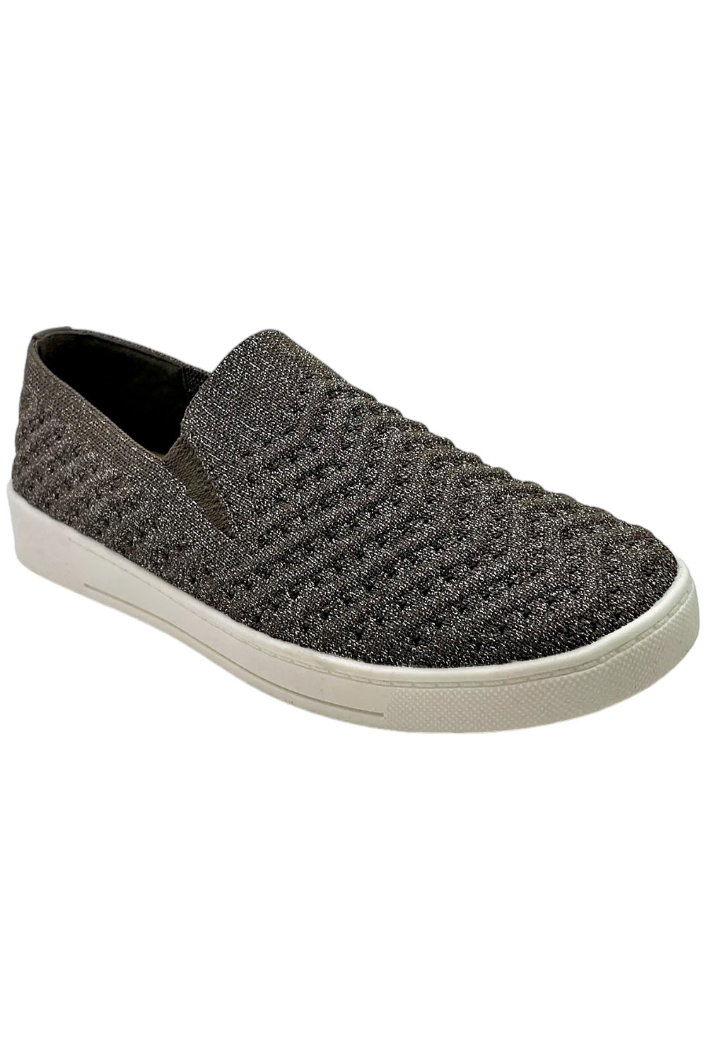 White Mountain Womens Courage Slip On Sneakers Silver 4990₽