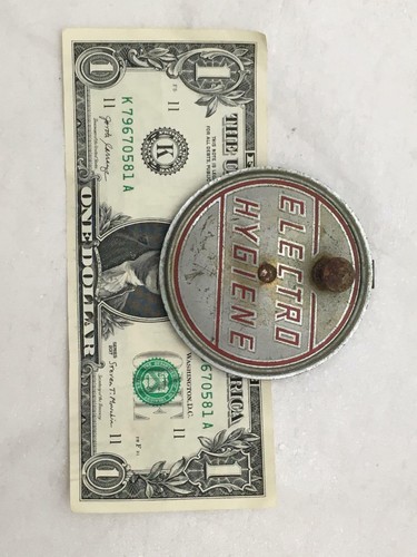 ¿Aspiradora con placa de identificación electrohigiene vintage? Tapa / Parte con perilla STEAMPUNK - Imagen 4 de 4