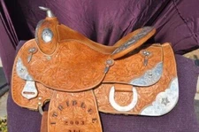 Western show saddle 15.5 in
