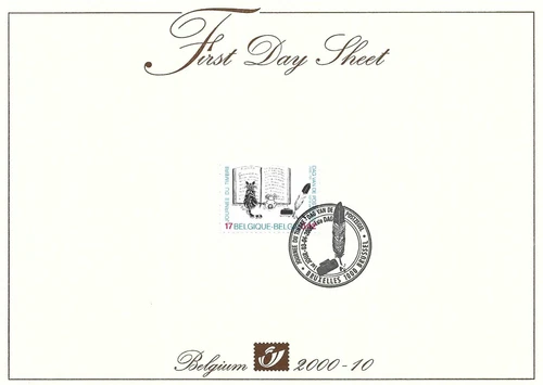 [FDS32] Belgium FDS 2000-10 Read & Write First Day Sheet SUPERB