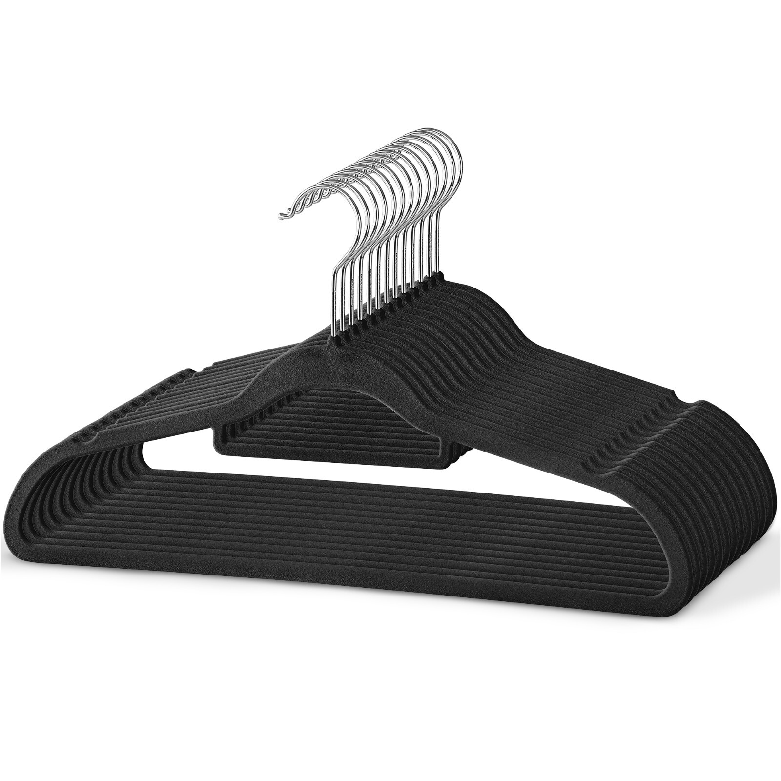 NonSlip Velvet Adult Clothes Hanger Space Saving Wardrobe Suit Coat