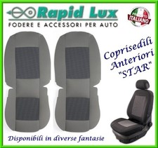 Coppia fodere coprisedili anteriori "Star" per Fiat 500 dal 2007 fantasia "S29"