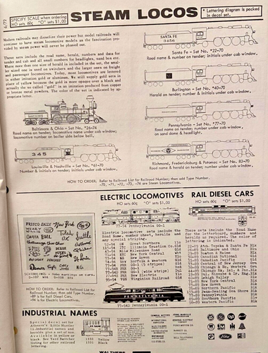 Walthers Decal Catalog And Railroad Lettering Manual 1973 - Picture 3 of 7