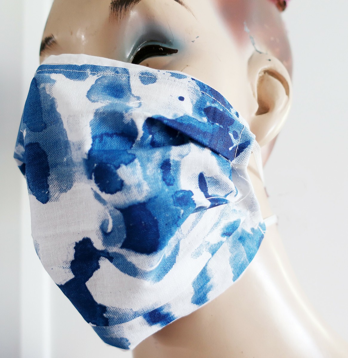 Mascherine Antivirus Riutilizzabili Mascherine Viso In Tessuto A Doppio Strato - Riutilizzabili, Navy/Bianco/Nero, Multipack, Unisex Adulti Divisa Sanitaria Uomo - Foto 8