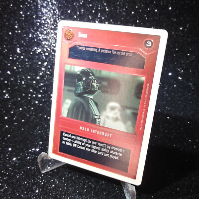 Star Wars CCG Pick A Card Darkside White Border Interrupt Effect