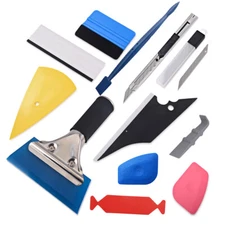 Car Window Tint Wrapping Vinyl Tools Kit Squeegee Auto Film Tinting Installation