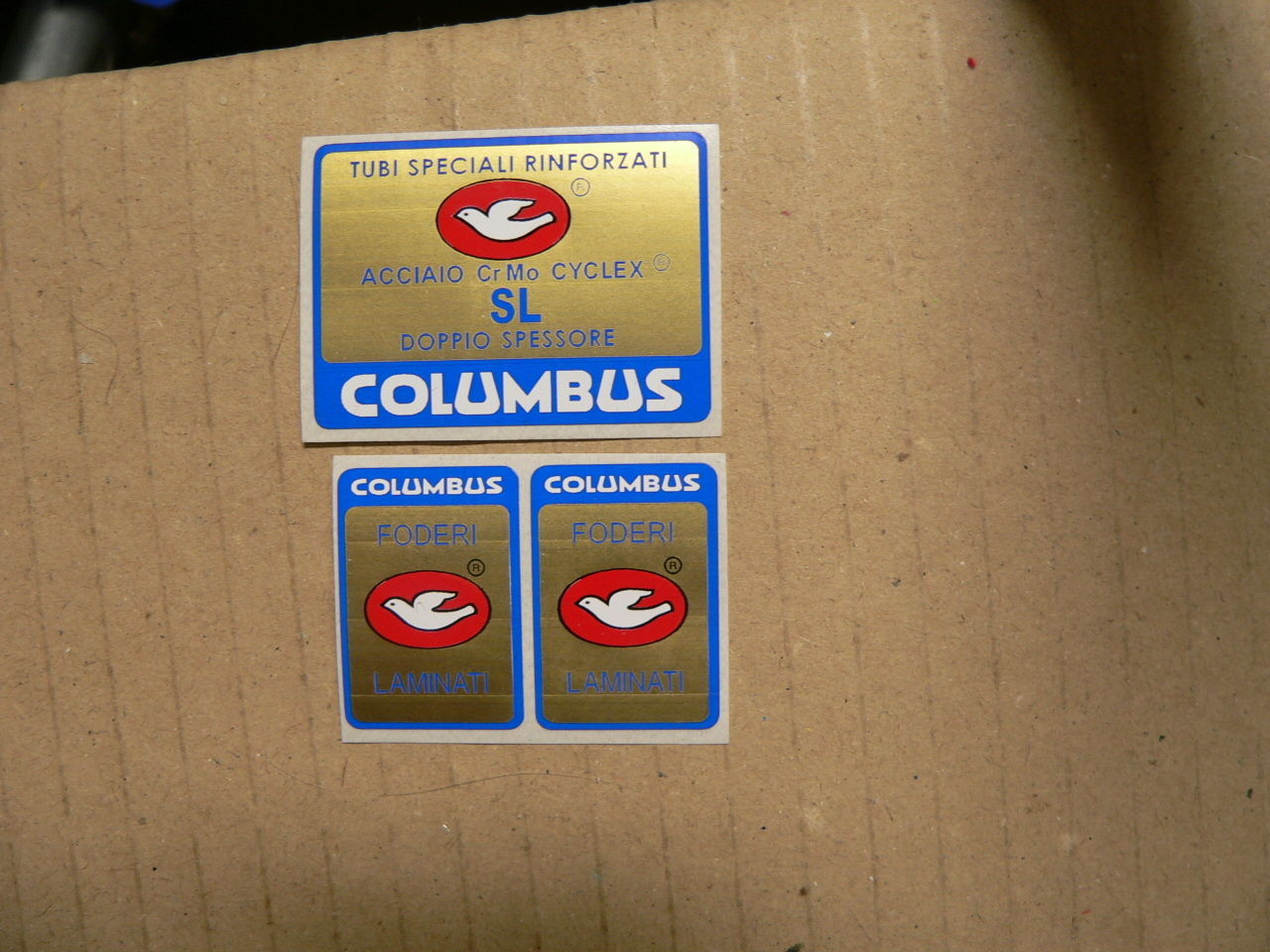 stickers adesivi per bici da corsa vintage columbus SL 3 pezzi