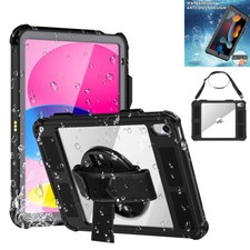 Full Waterproof Shockproof Stand Case Cover For iPad 10th/9th/8th/7th Generation