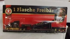 Barenbrau German Beer Semi Truck & Trailer With Beer Bottle On Trailer