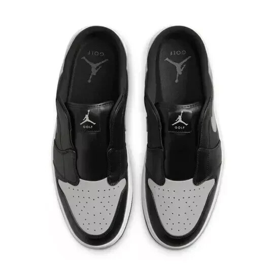 New Nike Air Jordan 1 Mule Golf 'Shadow' Gray/Black US Men's