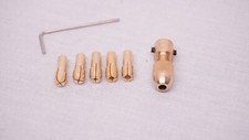 8pcs Set  0.5-3mm BRASS ROTARY DRILL CHUCK MICRO ELECTRIC DRILL BIT UK F&F POST