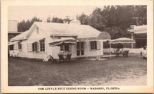 Postcard Little Ritz Dining Room Wabasso Florida
