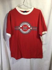 Nebraska Cornhuskers Red Large Cotton Vintage Made in USA T Shirt
