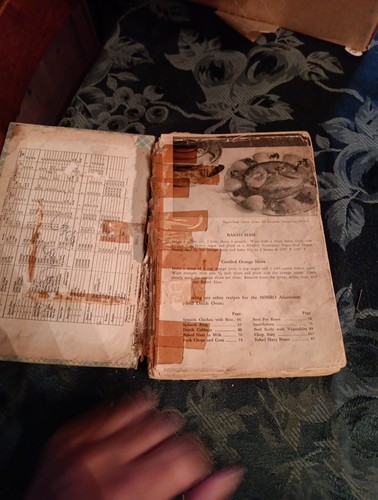 Antique Mirro Cookbook 1937 Binding Is In Poor Condition Grandma's Kitchen - Picture 3 of 9