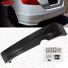 For 2006-2011 Honda Civic Coupe HFP Style Rear Body Bumper PU Lip Spoiler Kit