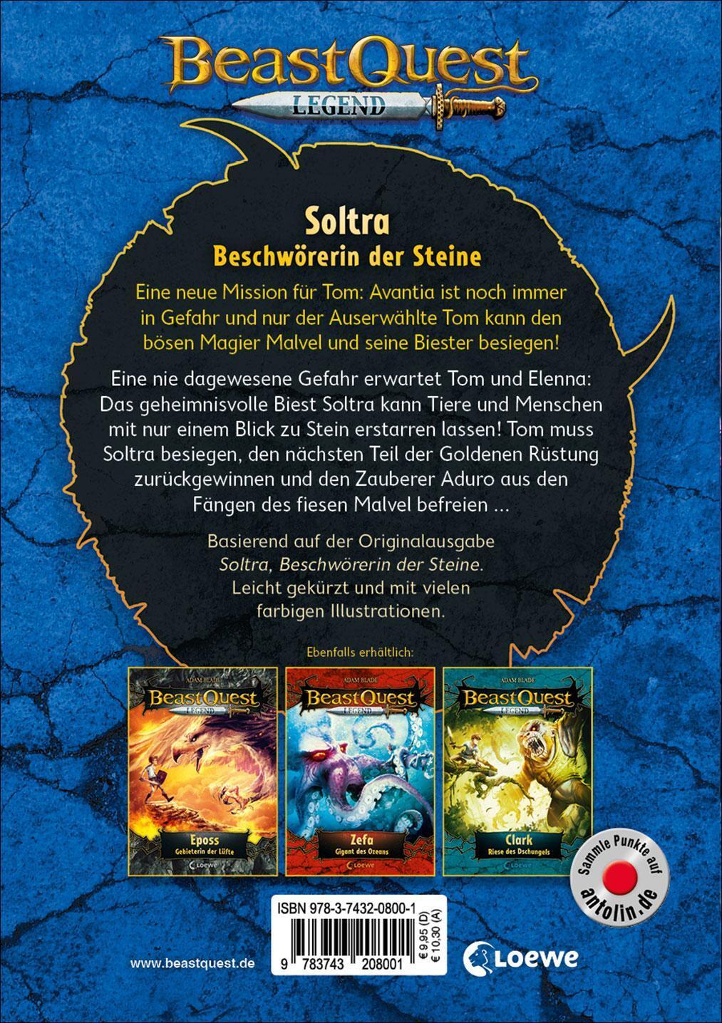 Thumbnail - Beast Quest Legend (band 9) - Soltra, Beschwörerin Der Steine Adam