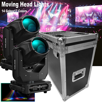 280W 10R Sharpy Beam  Moving Head Gobo Prismen DMX DJ Bühnenlicht mit Flightcase