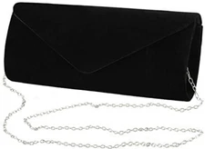 Clutch Purses Evening Bag for Women Party Prom Black-Tie Events Velvet Handbag
