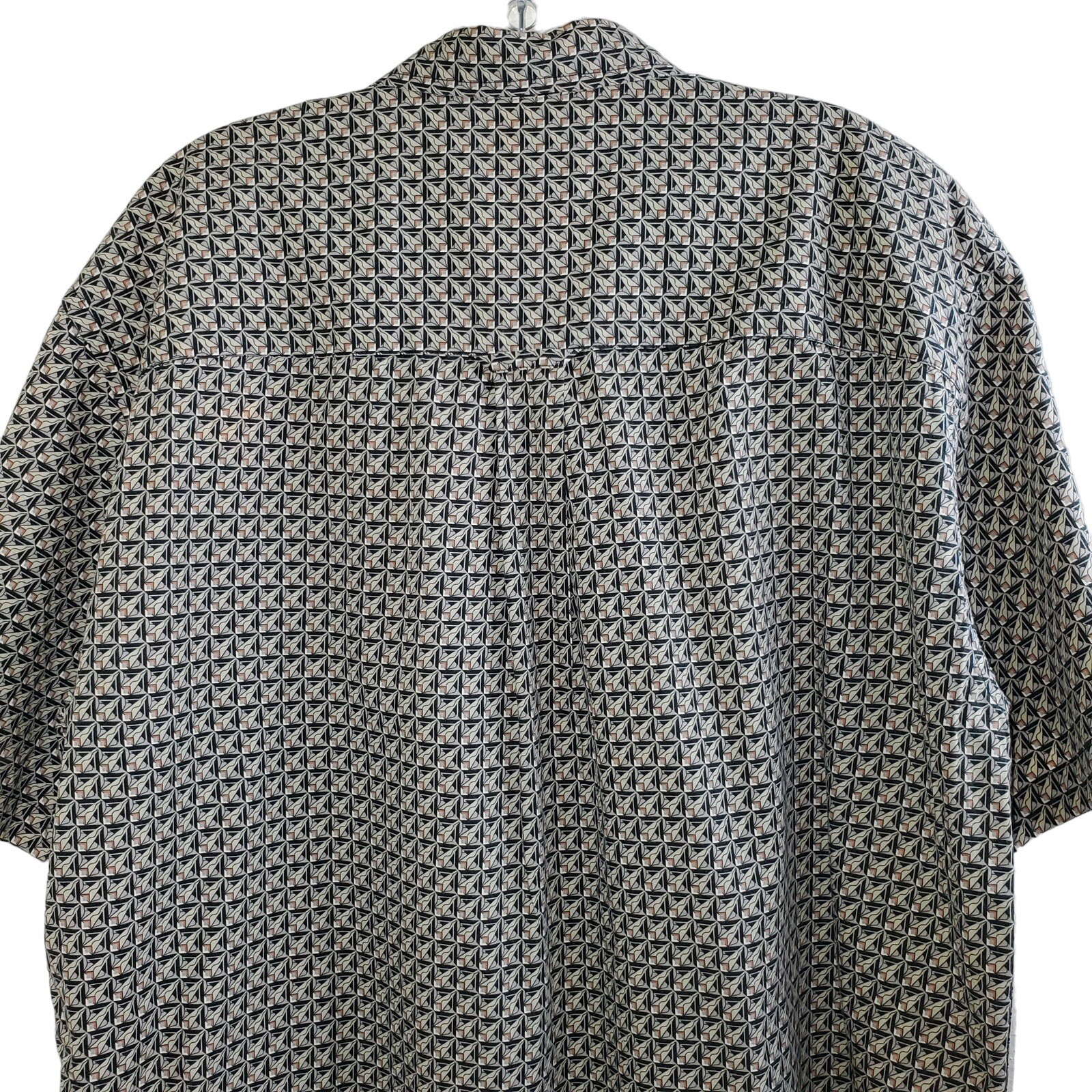 Pendleton Men’s Black Brown Geometric Design Butt… - image 6