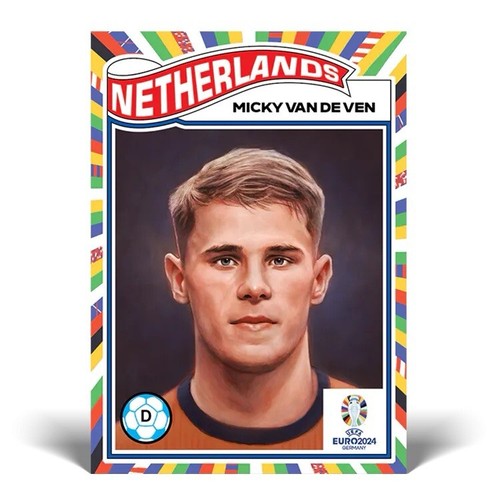 TOPPS LIVING SET UEFA EURO 2024 #30 MICKY VAN DE VEN NETHERLANDS PREORDER