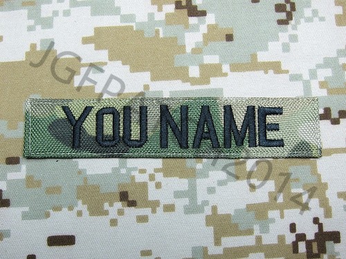 Nylon Multicam Brustbänder maßgeschneiderte Namensbänder ARMEE MARINEMARINE Stickaufnäher schwarz - Bild 15 von 16