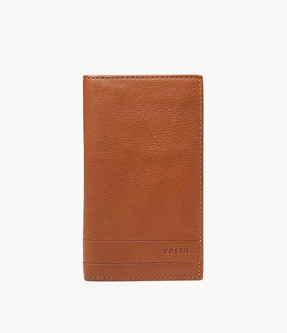 Portafoglio Uomo FOSSIL LUFKIN SML1398210 Pelle Marrone