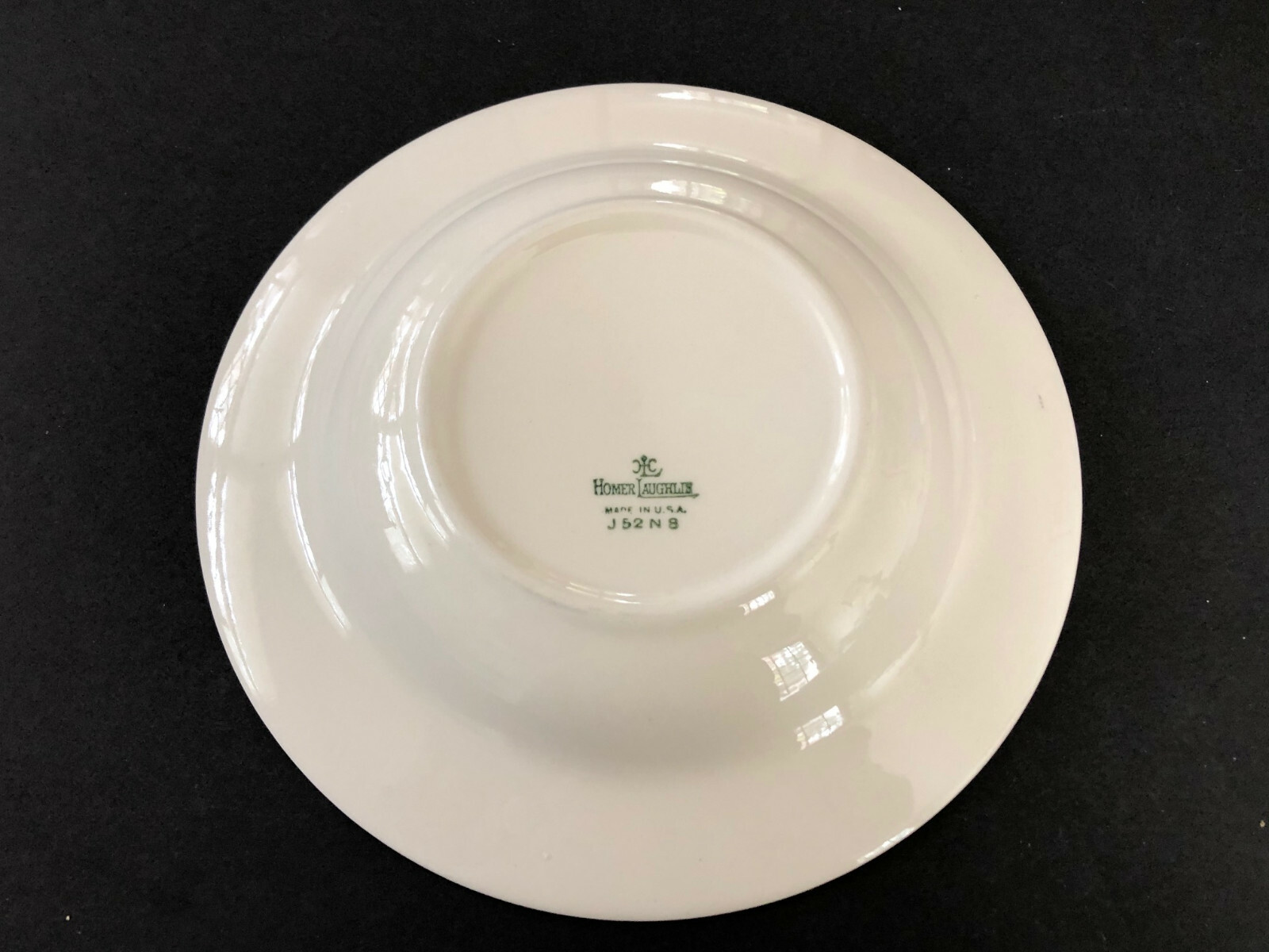 Homer Laughlin HLC342 White Roses, Pink Tips, Gray Rim 83/8" RIM