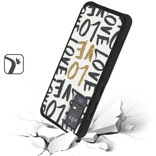 Funda de teléfono con cubierta híbrida doble a prueba de golpes de vidrio templado para TCL ION V T607DL - Imagen 27 de 36