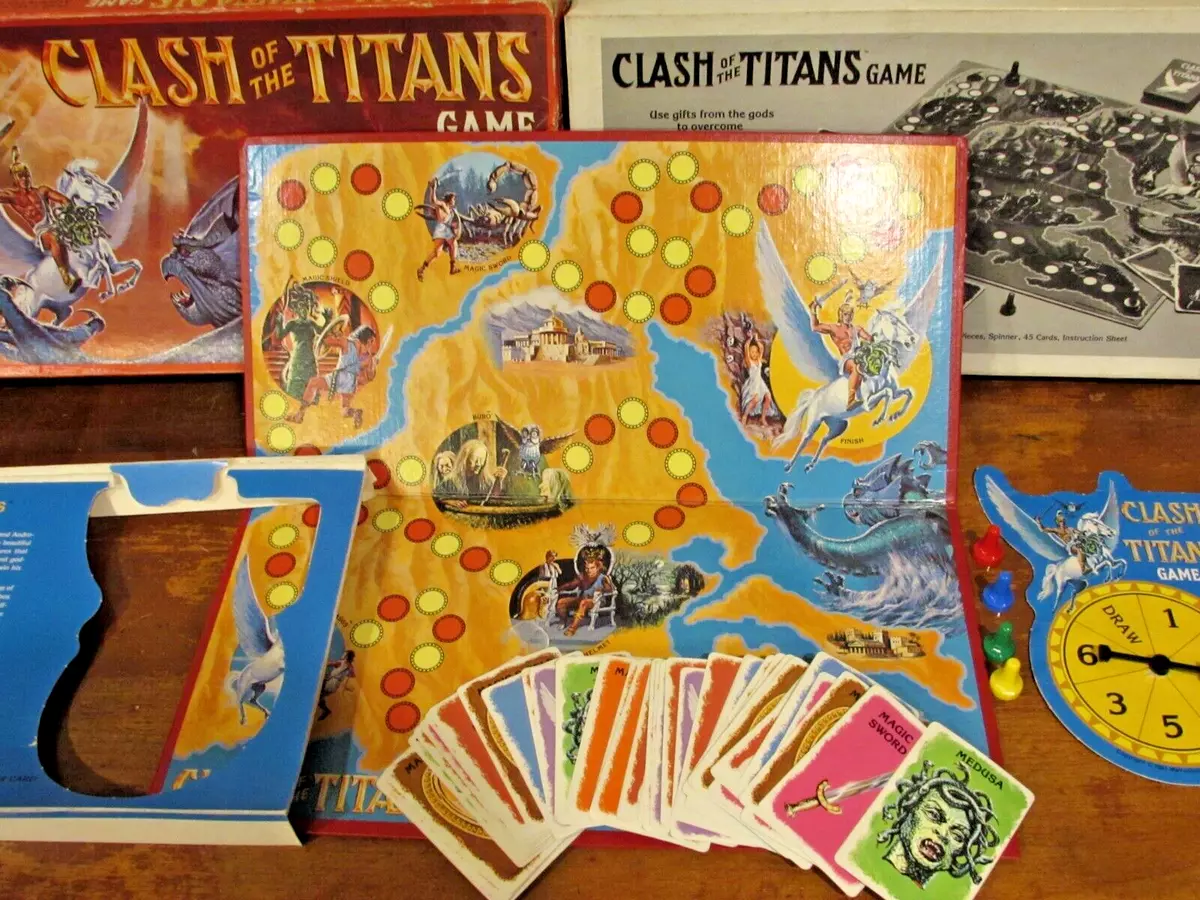 Vintage Clash of the Titans Board Game Whitman 1981 Used Movie - 98%  Complete