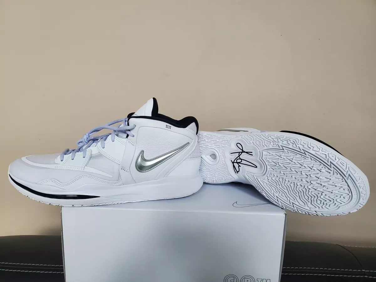 Kyrie 5 triple white 2025