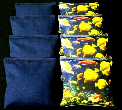 OCEAN SALT WATER FISH AQUARIUM CORAL 8 ACA Regulation Cornhole Bean Bags #16