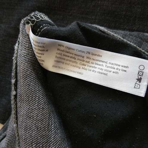 Eileen Fisher Skinny Mid-Rise Jeans Women's Size 6 Ankle Organic Cotton Blend - Picture 5 of 7