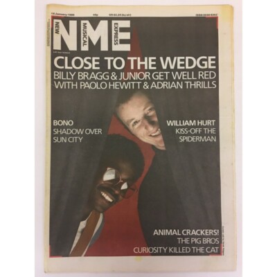 NEW MUSICAL EXPRESS NME MAGAZINE 18 JANUARY 1986 npbox65 JUNIOR LS