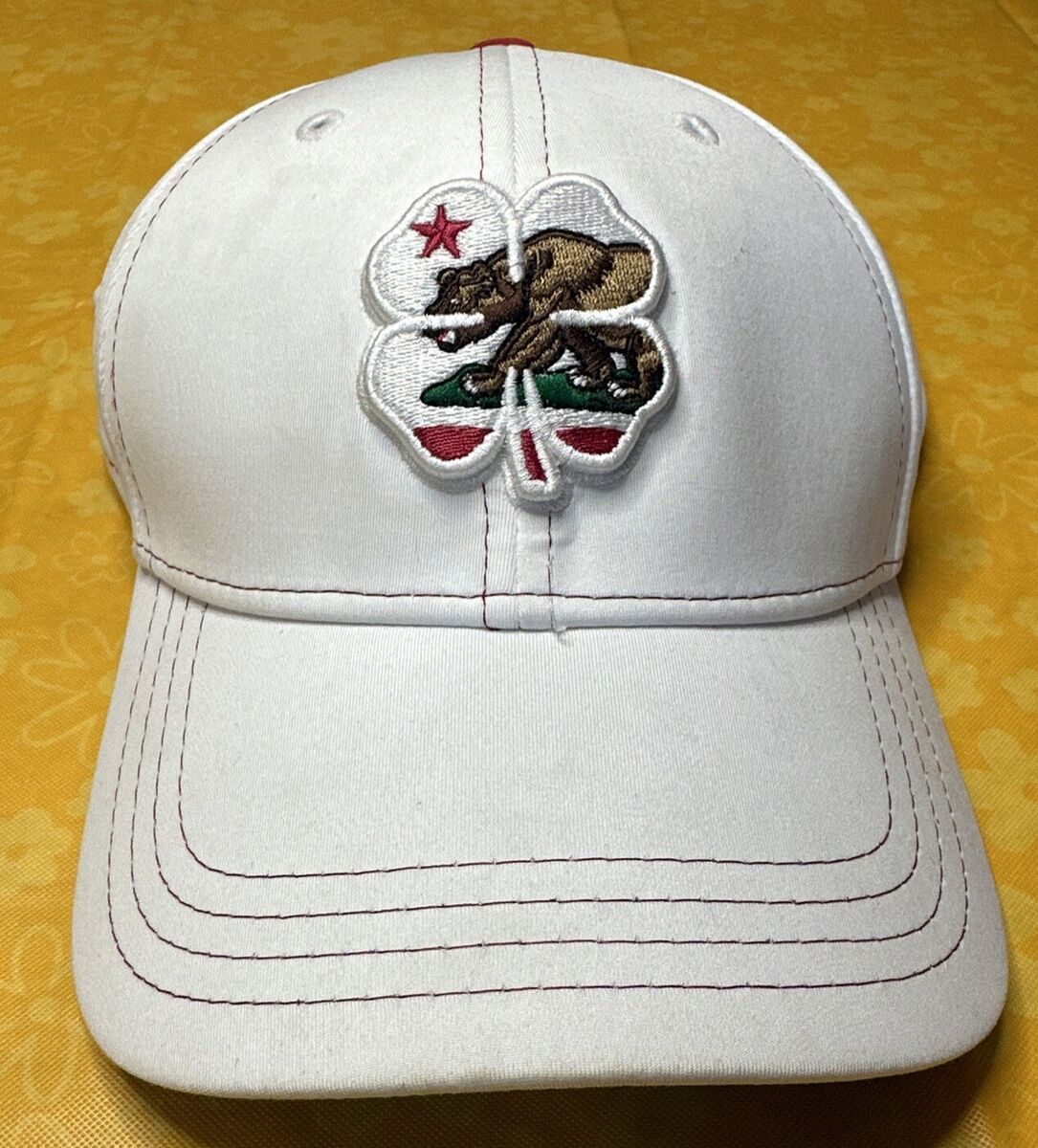 Black Clover Hat White S M Live Lucky California Republic Black Clover Hat White S M Live Lucky California Republic
