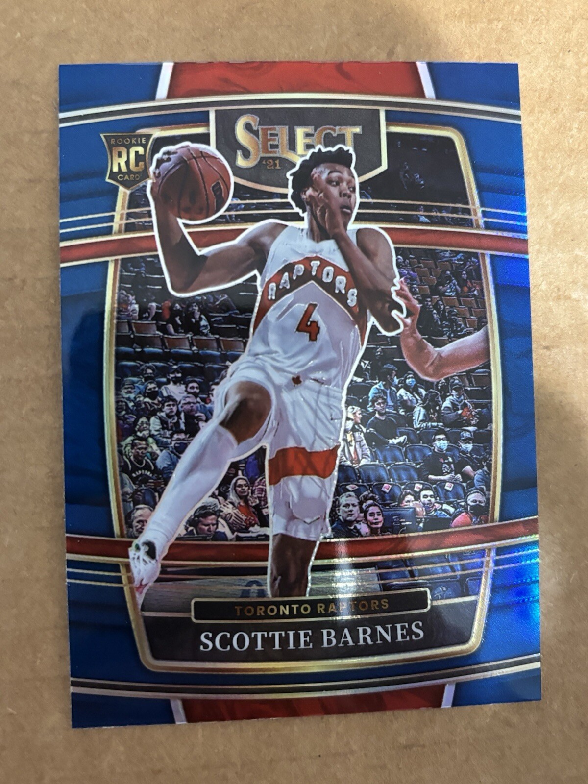 2021-22 Panini Select Scottie Barnes Concourse Blue Silver Prizm RC #74 Raptors
