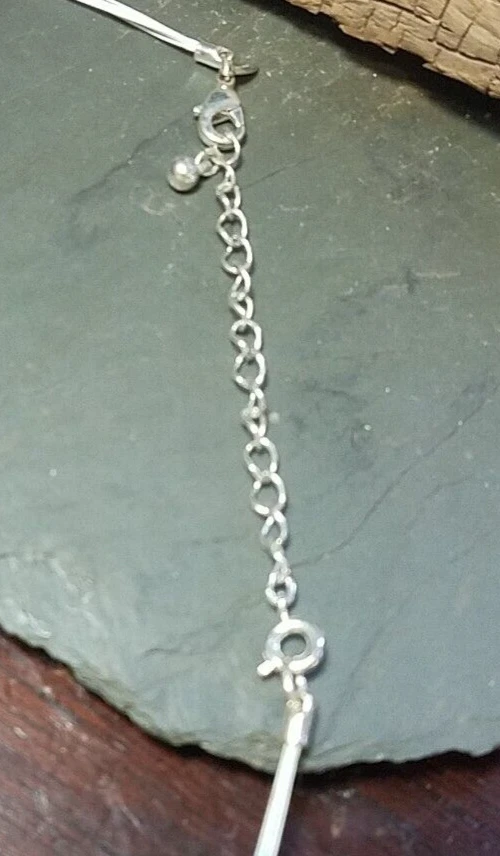 Vtg 2008 AVON White Multi-Strand CAT'S TIGER EYE STONE Beaded Necklace Signed  Foto 4 de 4