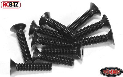 Stahl Flachkopfkappe Schrauben M3 x 14 mm 10 BLACk Verwendung auf D44 Achse RC4WD Z-S0746 RC