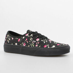 Vans Damen Schuhe Authentic Black Schwarz Blumen Flowers Vys7er9 Blumchen Ebay