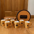 NEW RARE Williams Sonoma Halloween Mugs Bat Cat Pumpkin Witch Ghost Set of 6 🎃