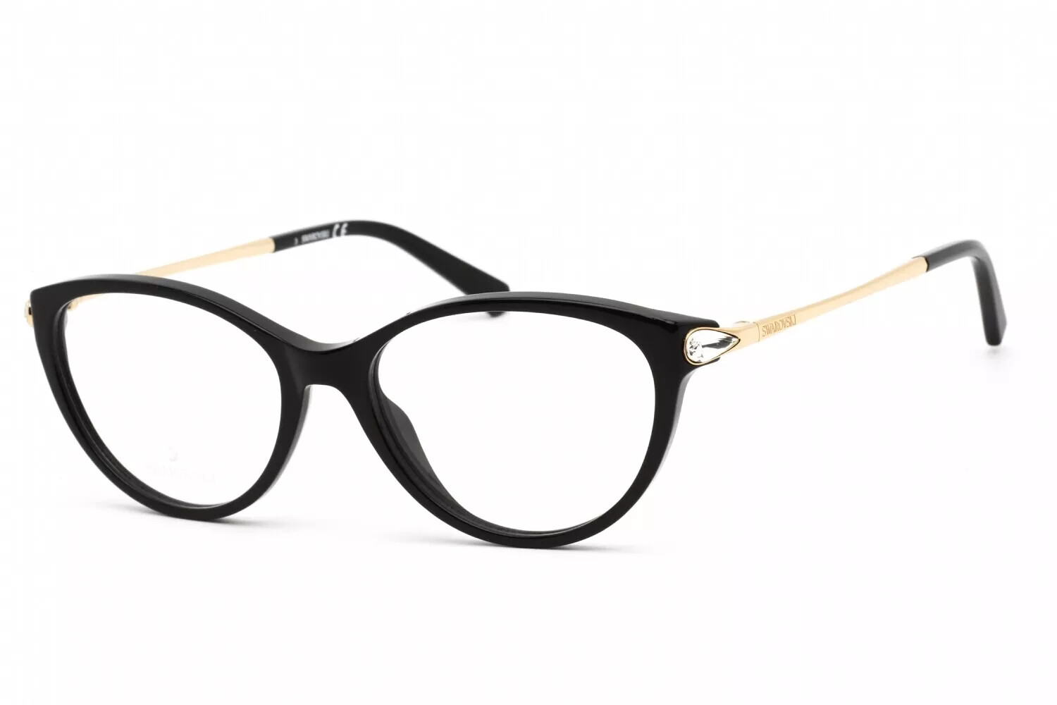 Очки SWAROVSKI SK5349-001-53 Размер 53/16 /cateye АБСОЛЮТНО НОВЫЕ в ФУТЛЯРЕ